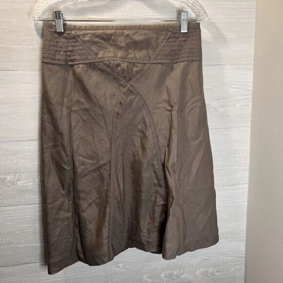 Women's Linen Knee Length Fully lined‎ Skirt NWOT - Picture 3 of 10
